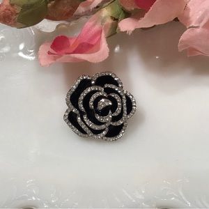 Black Rose Pin